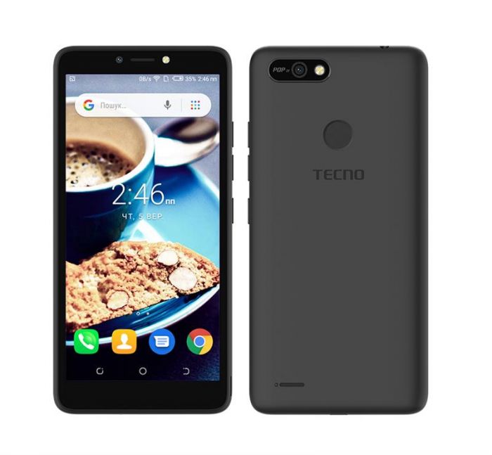 Смартфон Tecno Pop 2F (B1G) 1/16GB Dual Sim Midnight Black (4895180765995)