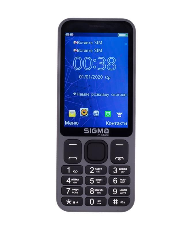 Мобiльний телефон Sigma mobile X-Style 351 Lider Dual Sim Grey (4827798121955)