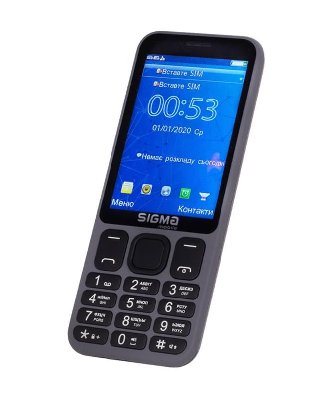 Мобiльний телефон Sigma mobile X-Style 351 Lider Dual Sim Grey (4827798121955)