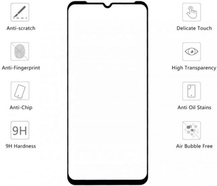 Захисне скло Drobak для Meizu Note 9 Black (449307)