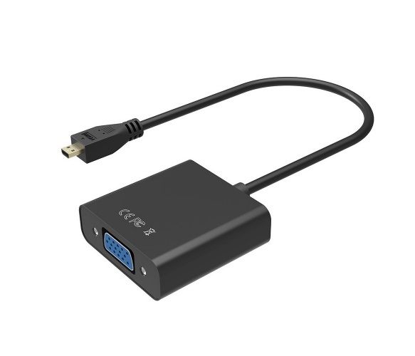 Конвертер Voltronic YT-C-mcHDMI(M)/VGA(F)-B (16537) micro HDMI - VGA