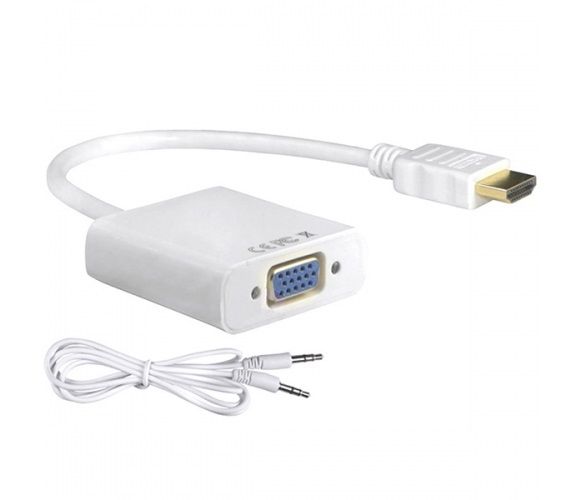 Адаптер Voltronic YT-C-HDMI(M)/VGA(F)+AUX-W (08632) HDMI - VGA