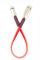Кабель Dengos USB - Lightning (M/M) 0.25 м Red (PLS-L-SHRT-PLSK-RED)