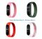 Ремінець BeCover Elastic Nylon Style для Xiaomi Mi Smart Band 5/Mi Smart Band 6 Size M Girl 4шт (706498)