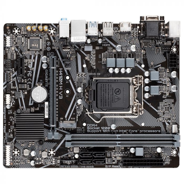 Материнська плата Gigabyte H410M H V3 Socket 1200