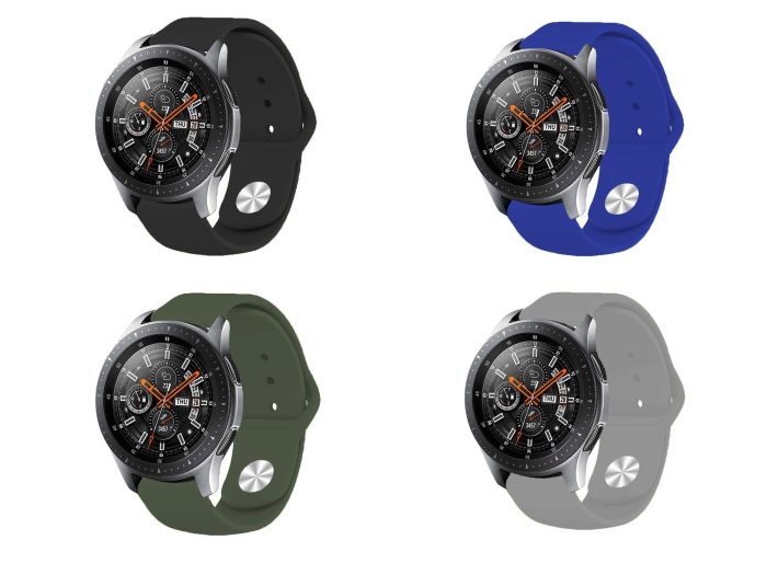 Силіконовий ремінець BeCover для Samsung Galaxy Watch 42mm/Watch Active/Active 2 40/44mm/Watch 3 41mm/Gear S2 Classic/Gear Sport Boy 4шт (706503)