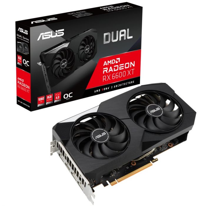 Відеокарта AMD Radeon RX 6600 XT 8GB GDDR6 Dual OC Asus (DUAL-RX6600XT-O8G)