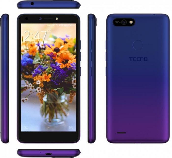 Смартфон Tecno Pop 2F (B1G) 1/16GB Dual Sim Dawn Blue (4895180766015)