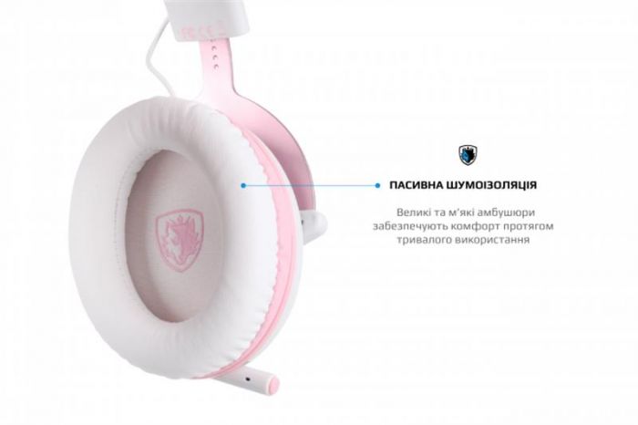 Гарнітура Sades SA-723 Mpower Pink/White (sa723pnj)