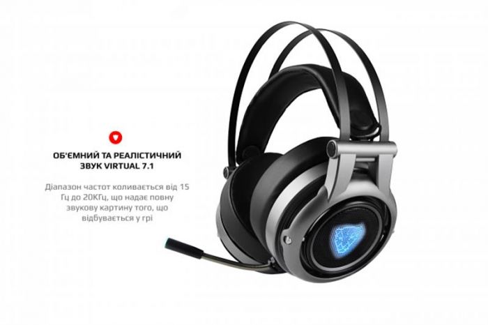 Гарнітура Motospeed H18 Grey (mth18me)