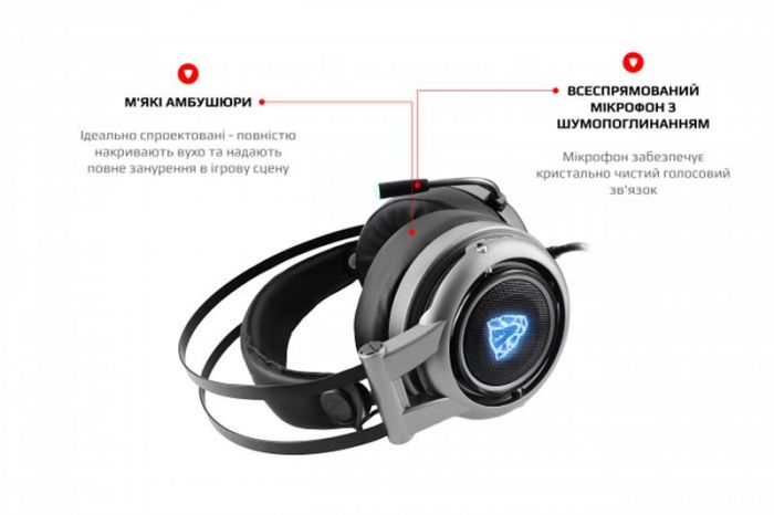 Гарнітура Motospeed H18 Grey (mth18me)