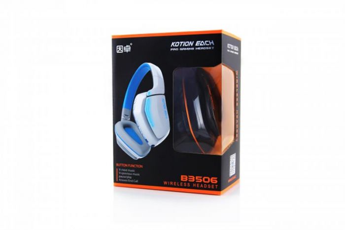 Bluetooth-гарнітура Kotion EACH B3506 Black/Orange (ktb3506bt)