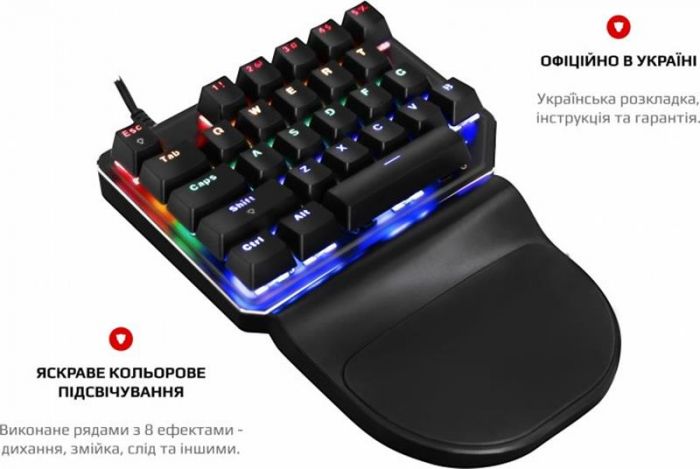 Клавіатура Motospeed K27 Outemu Red (mtk27mr) Black USB