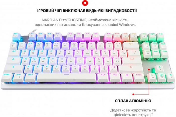 Клавіатура Motospeed K82 Outemu Red White (mtk82wmr)