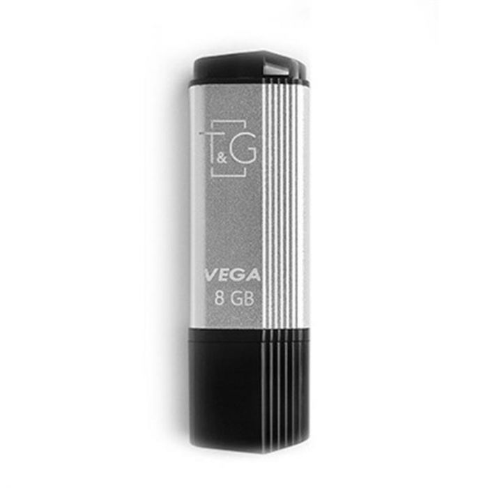 Флеш-накопичувач USB 8GB T&G 121 Vega Series Silver (TG121-8GBSL)