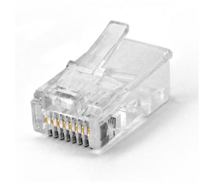 Конектор RJ 45 Ritar Premium 13193 8P8C Cat-5 (100 шт/уп) Q100 позолочені контакти