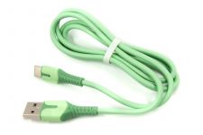 Кабель Dengos USB-USB Type-C 1м Mint (PLS-TC-IND-SOFT-MINT)