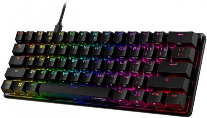 Клавіатура HyperX Alloy Origins 60 Red RGB Black (4P5N0AA)