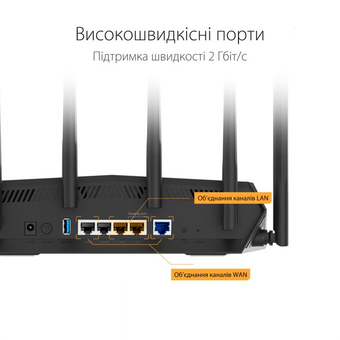 Бездротовий маршрутизатор Asus TUF Gaming AX5400 (TUF-AX5400)