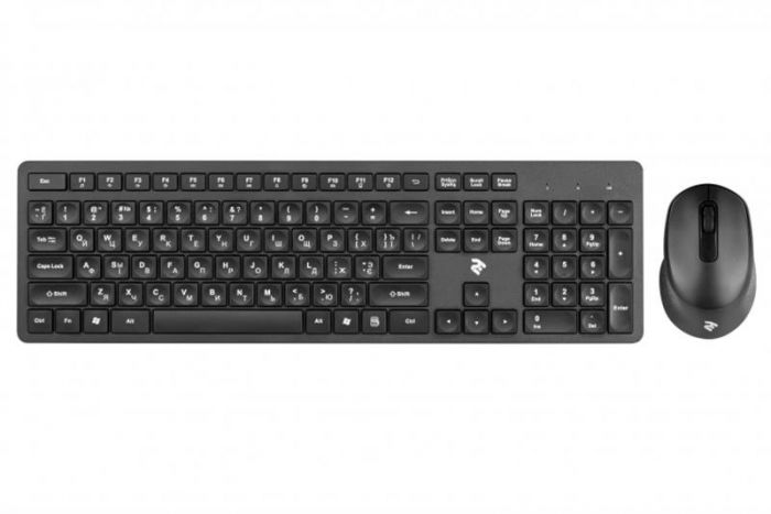 Комплект (клавіатура, мишка) бездротовий 2E MK420 (2E-MK420WB) Black