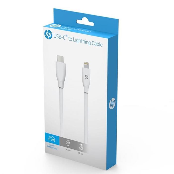 Кабель HP USB-C - Lightning, PD3.0, 1м, білий (DHC-MF102-1M)