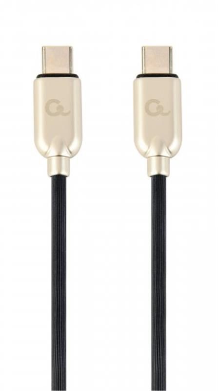 Кабель Cablexpert (CC-USB2PD60-CMCM-2M) USB Type-C-USB Type-C, 2м, чорний/золотистий