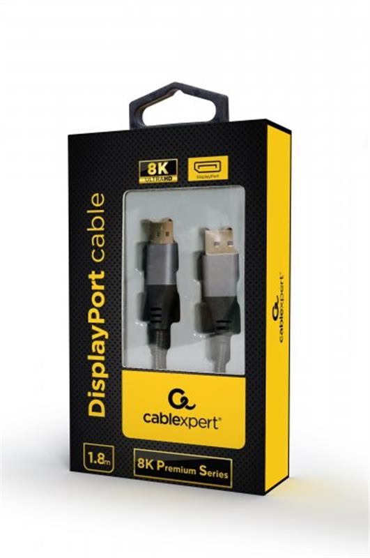 Кабель Cablexpert (CC-DP8K-6) DisplayPort-DisplayPort v1.4, 1.8м, чорний