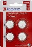 Батарейка Verbatim Premium CR2025 BL 4шт