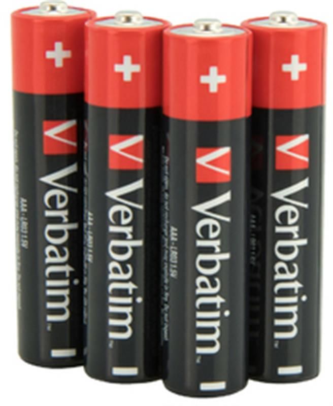 Батарейка Verbatim Alkaline AAA/LR03 BL 10шт
