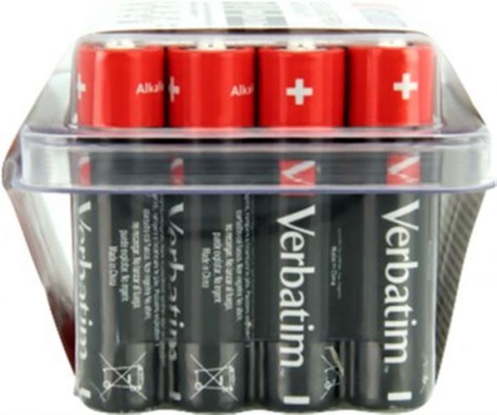 Батарейка Verbatim Alkaline AAA/LR03 BL 24шт