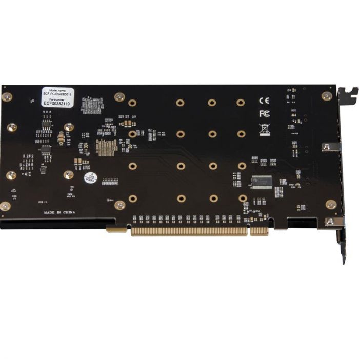 Плата розширення Frime (ECF-PCIEtoSSD013) PCI-E-4хM2, PLX8747