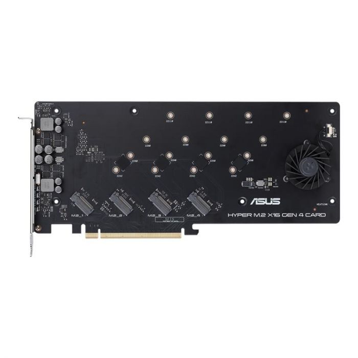 Контролер PCI-E Asus Hyper M.2 X16 PCIe 4.0 X4 Expansion Card GEN 4 (90MC08A0-M0EAY0)