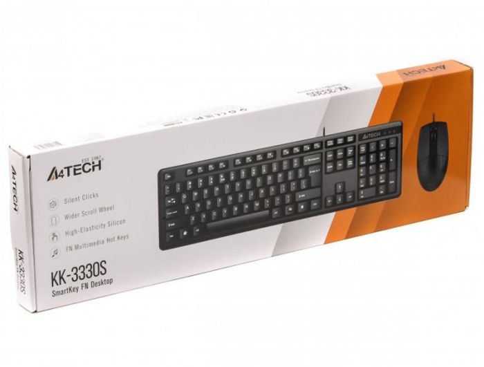 Комплект (клавіатура, мишка) A4-Tech KK-3330S Black USB