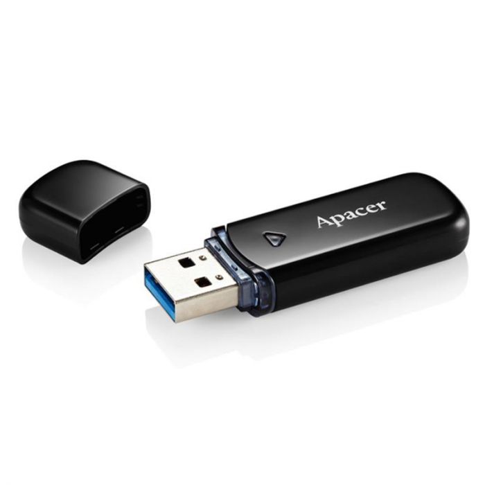 Флеш-накопичувач USB3.0 16GB Apacer AH355 Black (AP16GAH355B-1)