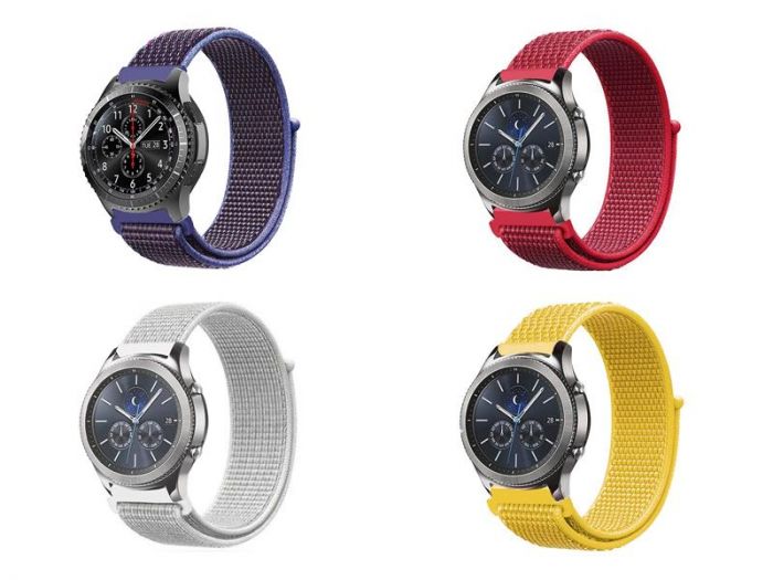 Ремінець BeCover Nylon Style для Samsung Galaxy Watch 46mm/Watch 3 45mm/Gear S3 Classic/Gear S3 Frontier Girl 4шт (706560)