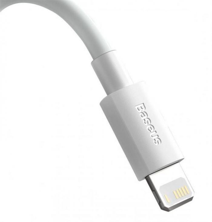 Кабель Baseus Simple Wisdom USB-Lightning, 1.5м White 2шт (TZCALZJ-02)