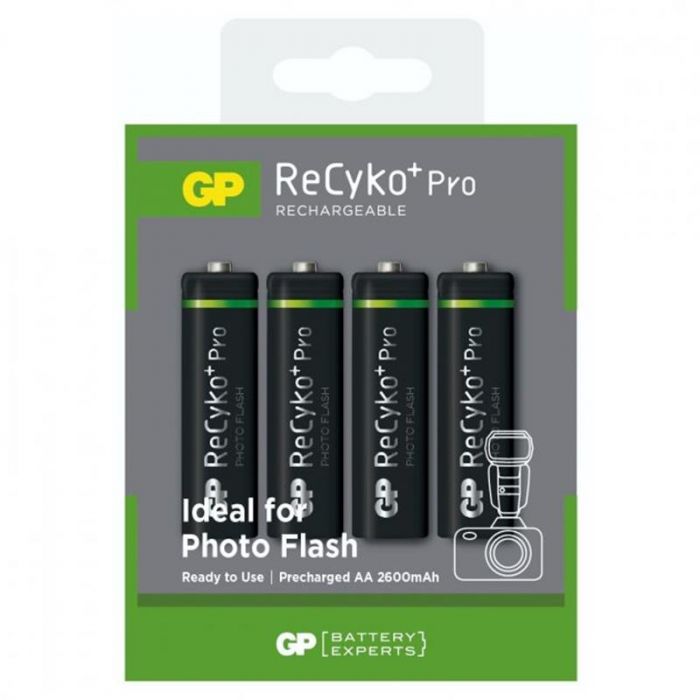 Акумулятори GP Recyko+ Pro Photo Flash 2600 AA/HR06 NI-MH 2600 mAh BL 4 шт