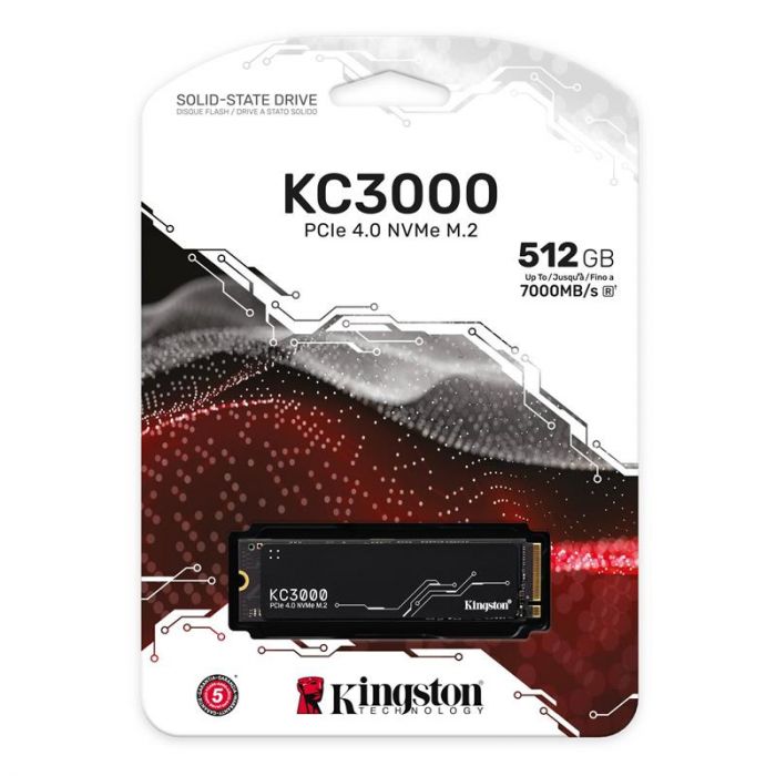 Накопичувач SSD  512GB Kingston KC3000 M.2 2280 PCIe 4.0 x4 NVMe 3D TLC (SKC3000S/512G)