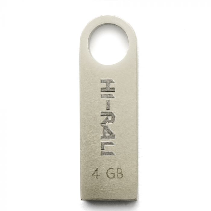 Флеш-накопичувач USB 4GB Hi-Rali Shuttle Series Silver (HI-4GBSHSL)