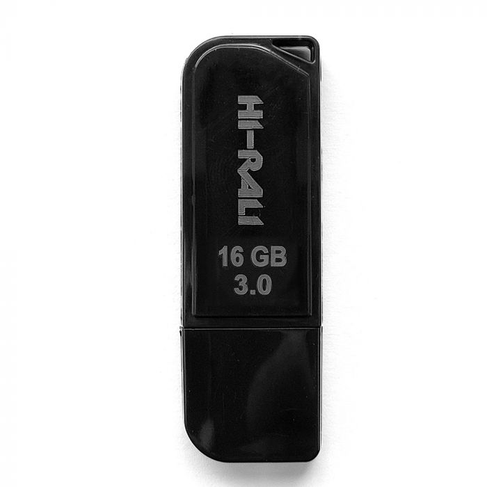 Флеш-накопичувач USB3.0 16GB Hi-Rali Taga Series Black (HI-16GB3TAGBK)
