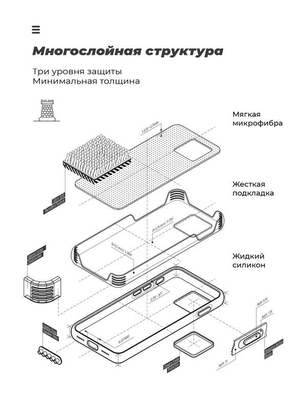 Чохол-накладка Armorstandart Icon для Xiaomi Redmi Note 10 Pro Blue (ARM58261)