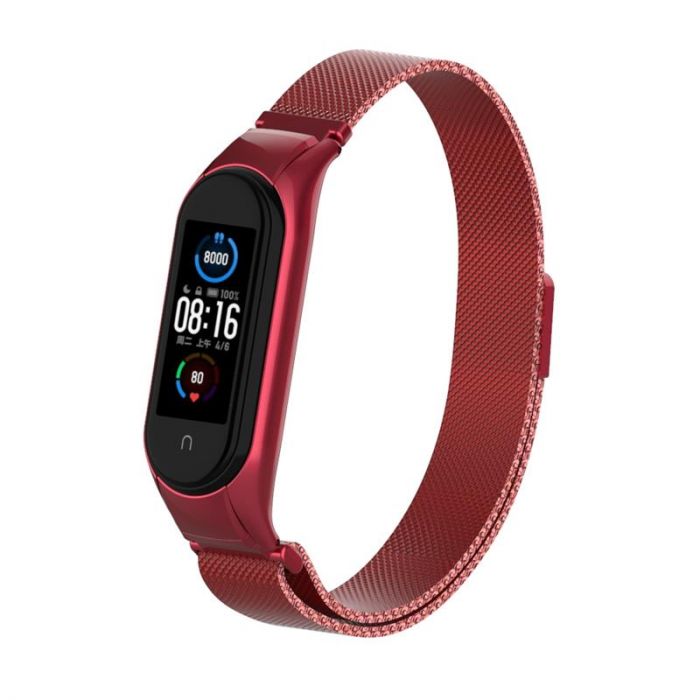 Ремінець Armorstandart Milanese Magnetic Band 503 для Xiaomi Mi Band 6/5 Red (ARM57182)