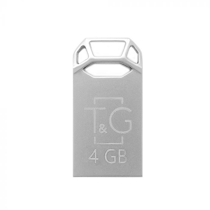 Флеш-накопичувач USB 4GB T&G 110 Metal Series Silver (TG110-4G)