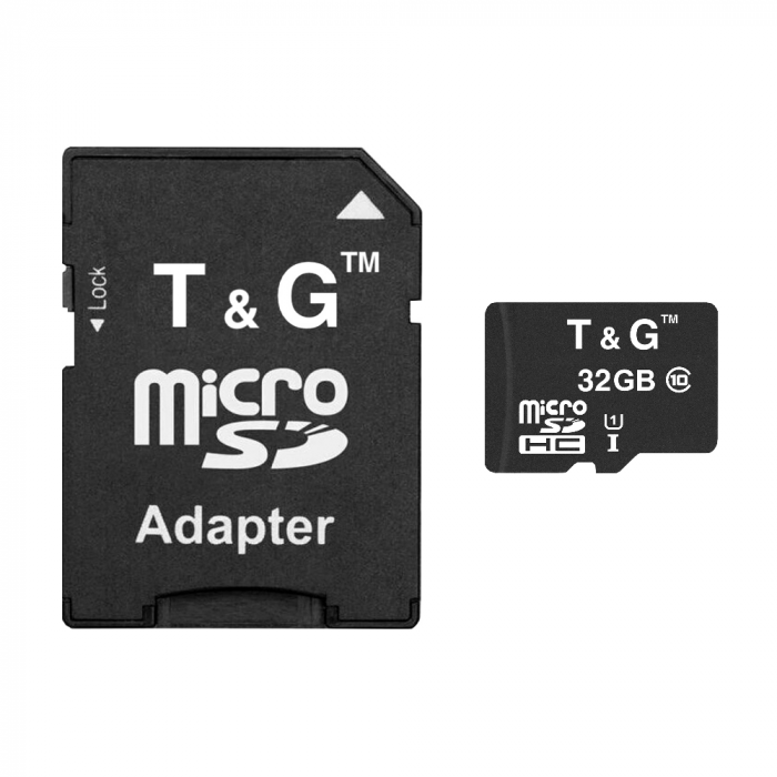 Карта пам`ятi MicroSDHC 32GB UHS-I Class 10 T&G + SD-adapter (TG-32GBSD10U1-01)