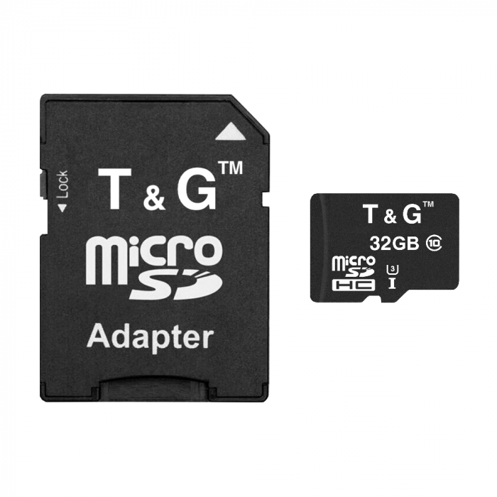 Карта пам`ятi MicroSDHC 32GB UHS-I U3 Class 10 T&G + SD-adapter (TG-32GBSD10U3-01)