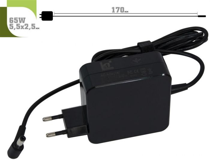 Блок живлення 1StCharger для ноутбука Acer, Asus 19V 65W 3.42A 5.5х2.5мм Wall Mount (WM1ST19V65W5525)