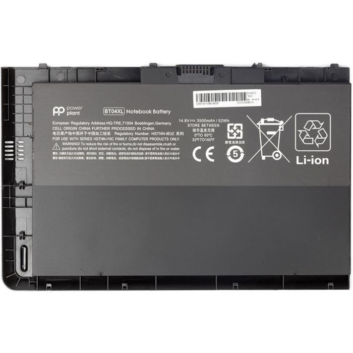 АКБ PowerPlant для ноутбука HP EliteBook Folio 9470m (BT04XL, HP9470PB) 14.8V 52Wh (NB461226)
