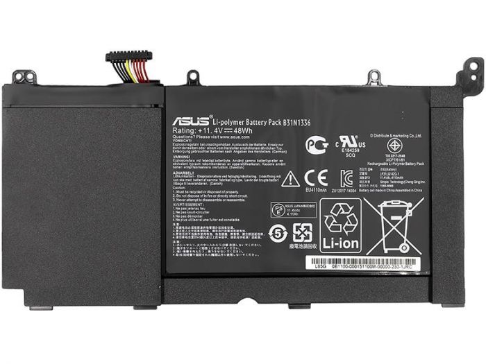 АКБ PowerPlant для ноутбука Asus VivoBook S551L (A42-S551) 11.4V 4400mAh (NB430765)