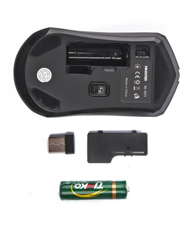 Мишка бездротова Maxxter Mr-403 Black USB