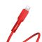 Кабель Baseus Silica Gel USB-Lightning 2.4A, 1м Red (CALGJ-09)